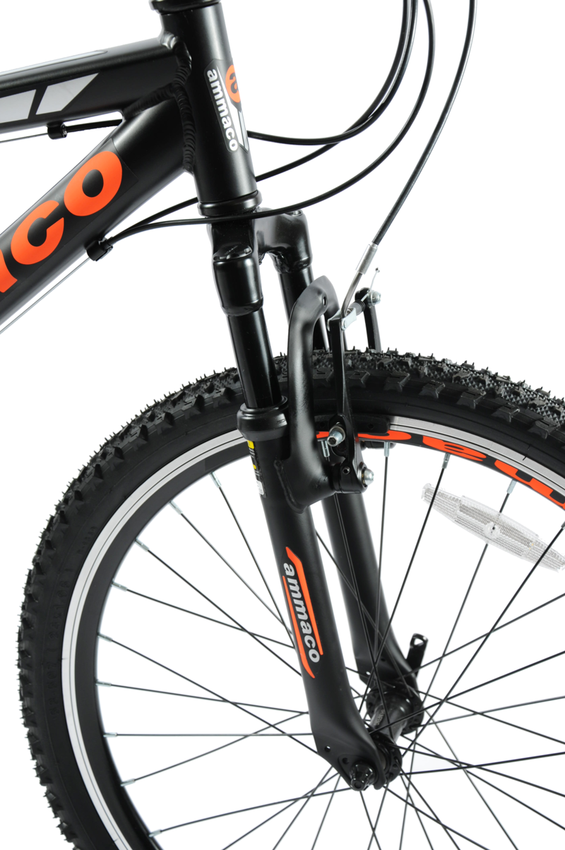 Ammaco Santos 24 Inch Wheel Kids Mountain Bike Black-8